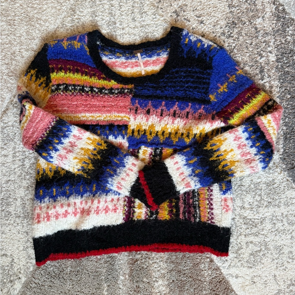 Free People Best Day Ever Multicolor sweater / women’s small